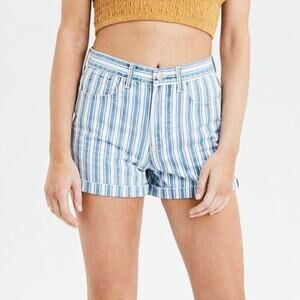 American Eagle Striped Mom Short 6